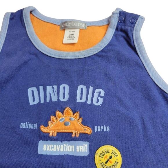 Carter's Dinosaur dig romper 24mo - Picture 2 of 3